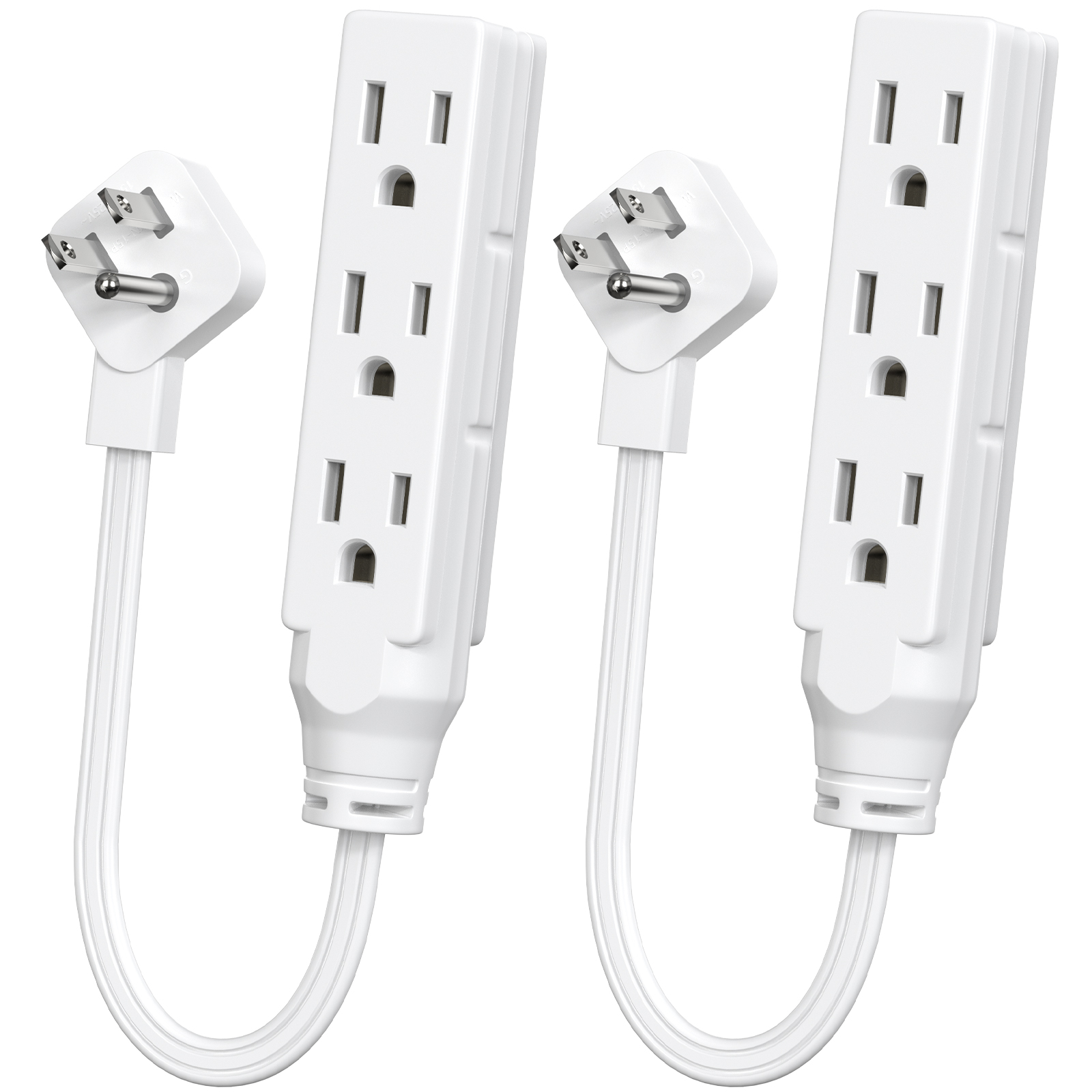 Power Strip Flat - Listwa zasilająca z płaską wtyczką, trzy
