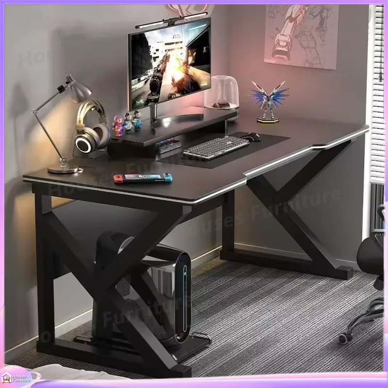 Desk Setup Black - Biurko gamingowe Cafe Metal, czarne, z