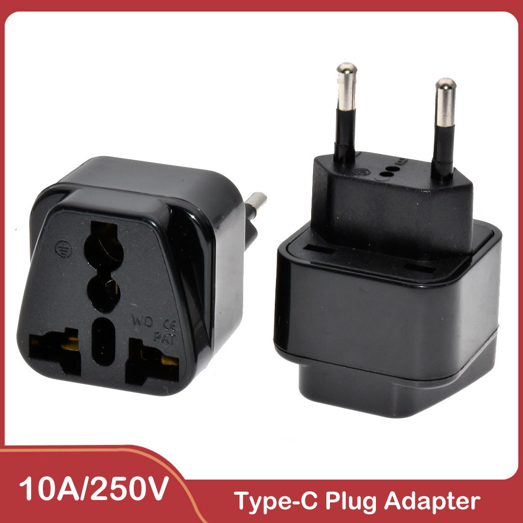 Power Strip Flat - Uniwersalny adapter wtyczki z 2 okrągłymi