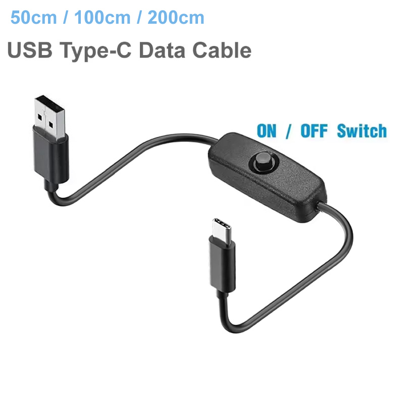 Desk Setup Led Strip - Kabel USB typu C z przełącznikiem