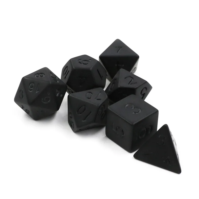 Desk Setup Black - 7 sztuk/partia matowy czarny zestaw kości