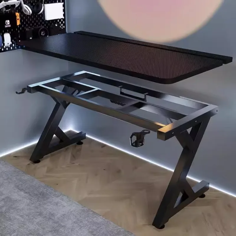 Minimalistyczne czarne biurka  – Desk Setup Black recenzja i cena