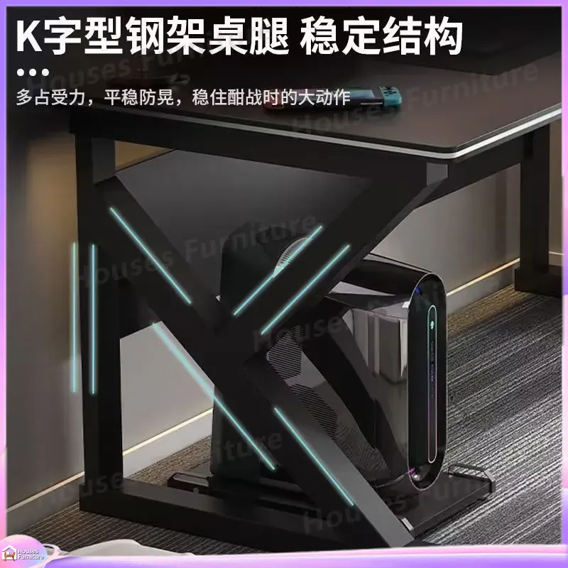 Biurko gamingowe Cafe Metal, c – Desk Setup Black recenzja i cena