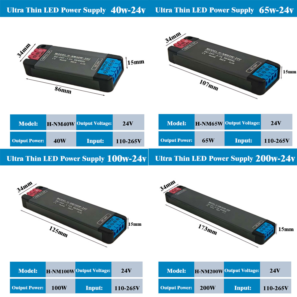 Zasilacz LED DC24V 200W 100W 6 – Power Strip Flat recenzja i cena