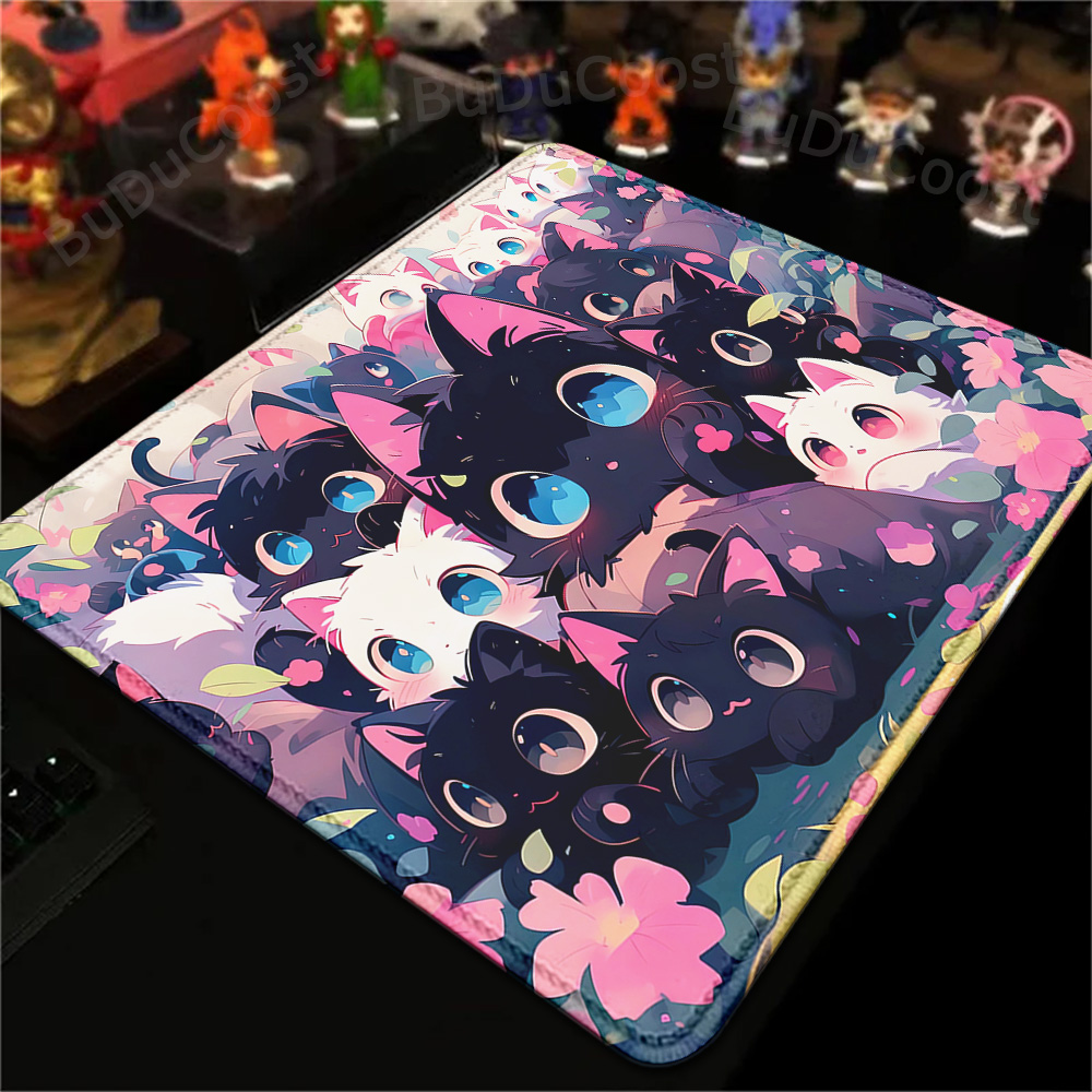 18x22cm mały dywanik czarny ko – Desk Setup Pink recenzja i cena