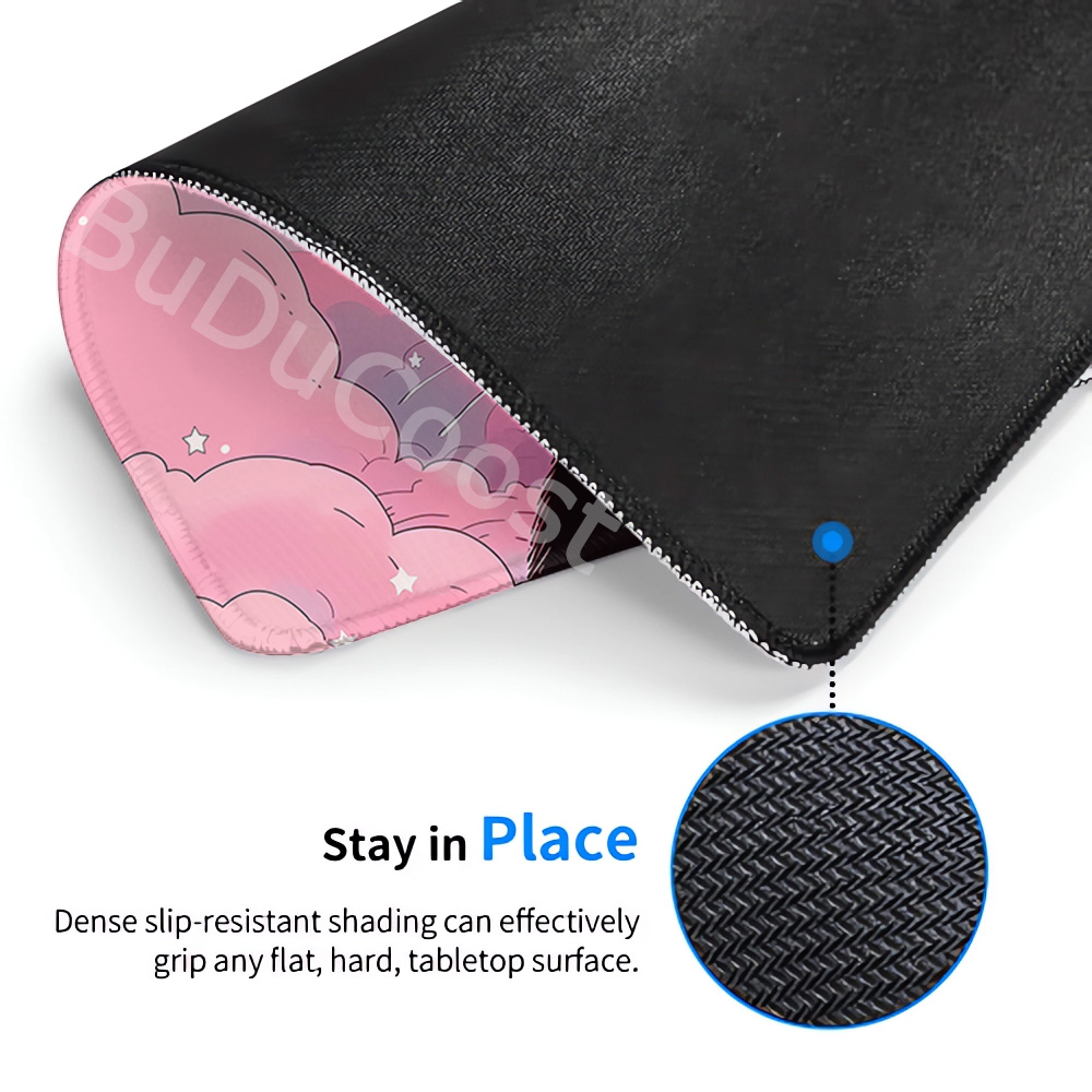 18x22cm mały dywanik czarny ko – Desk Setup Pink recenzja i cena