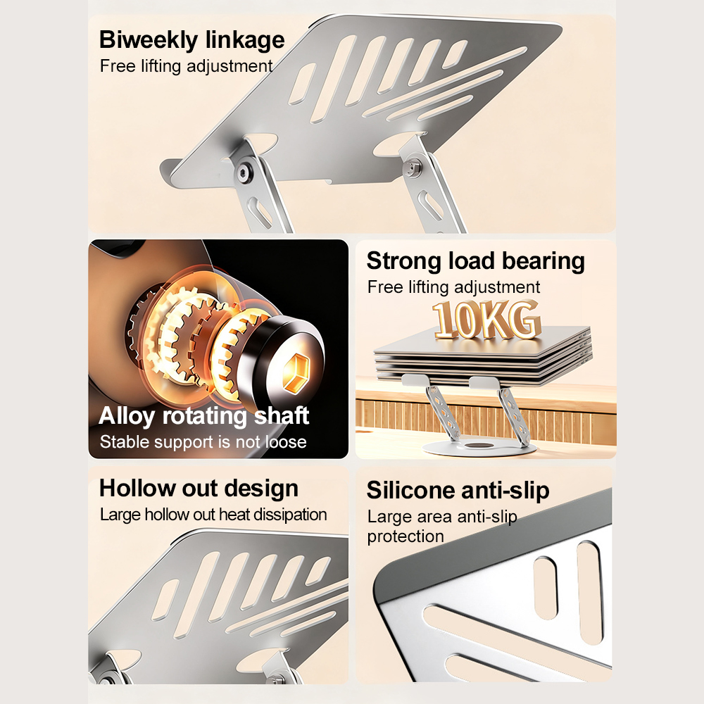 360 °   Obrotowy stojak na lap – Desk Setup Home Office recenzja i cena