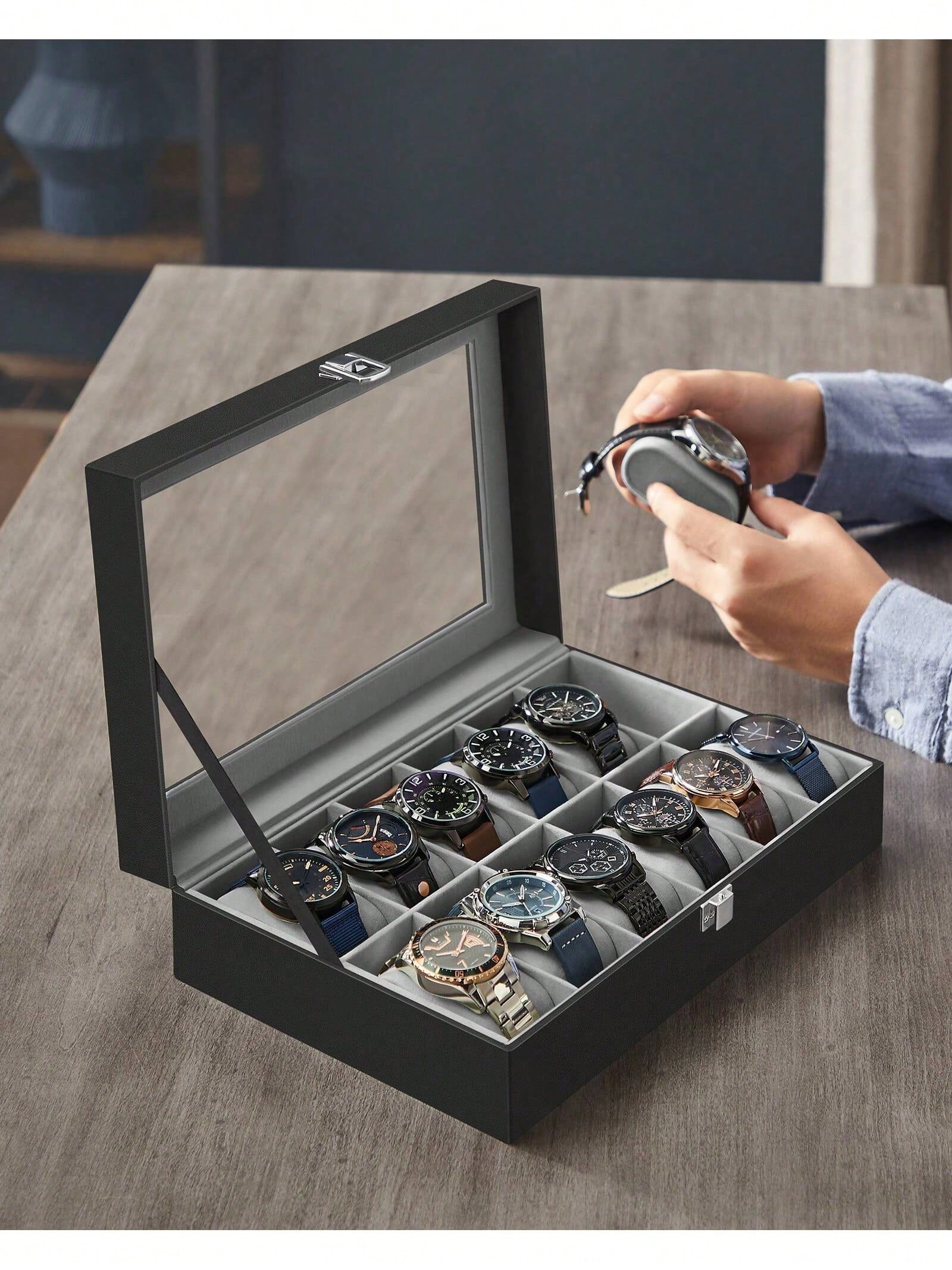 Pudełko na zegarki z 12 przegr – Cable Box Organizer recenzja i cena