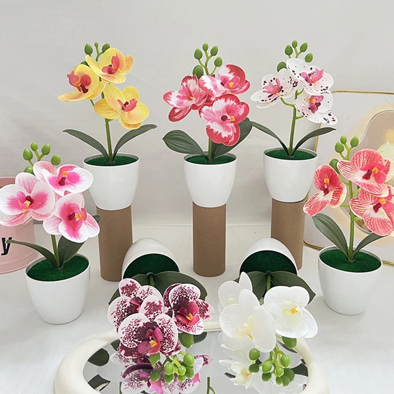 1 szt. 20CM Sztuczne rośliny w – Desk Setup Plants recenzja i cena