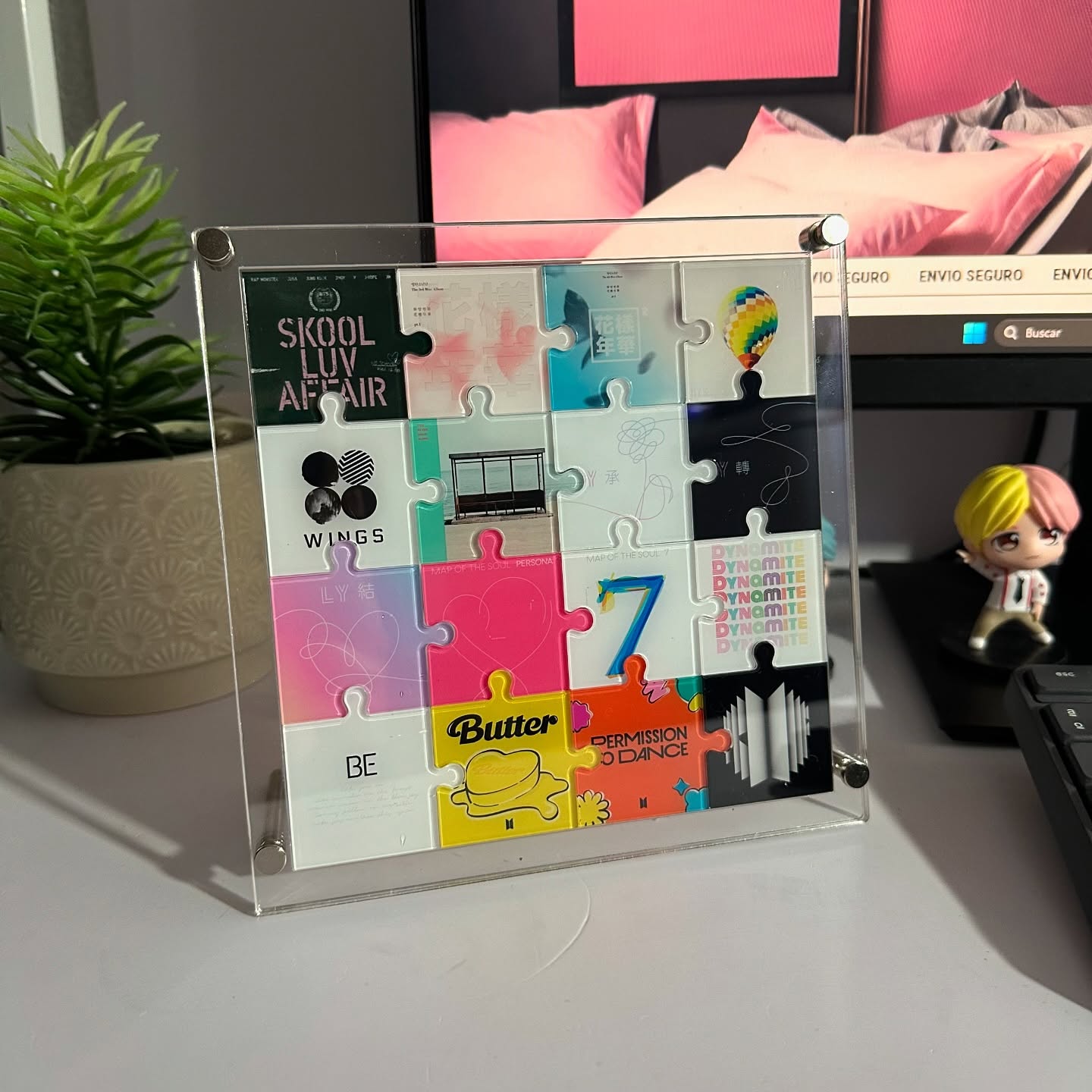 Personalizowany stojak na puzz – Desk Setup Home Office recenzja i cena
