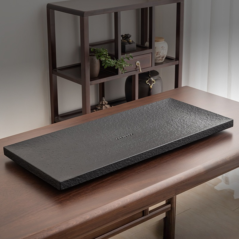 Naturalna czarna kamienna taca – Desk Setup Black recenzja i cena