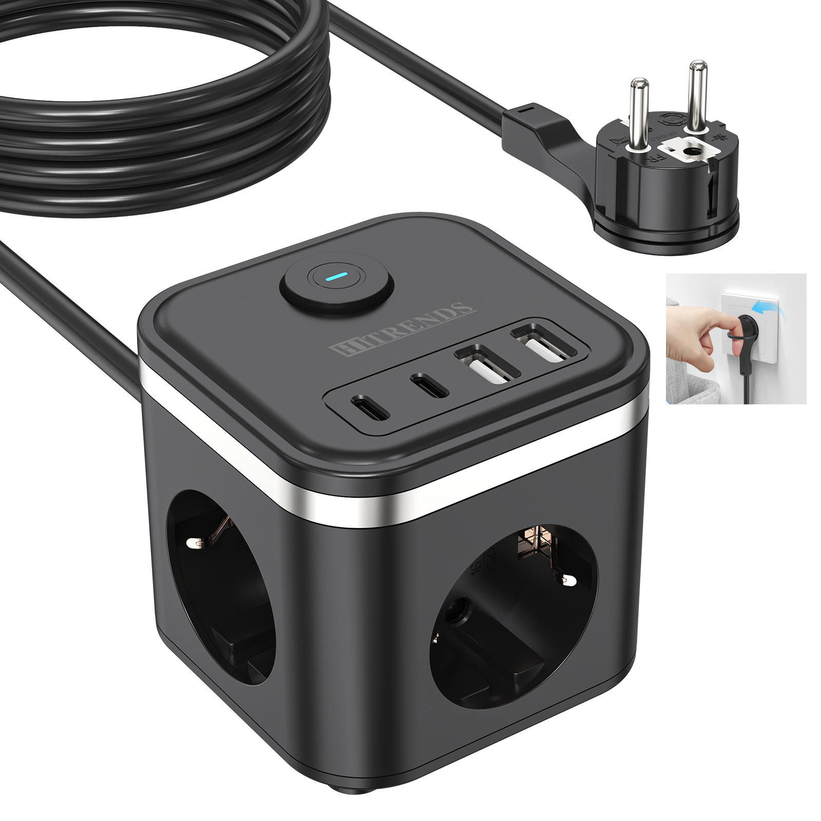 3680W EU Flat Plug Power Strip – Power Strip Flat recenzja i cena