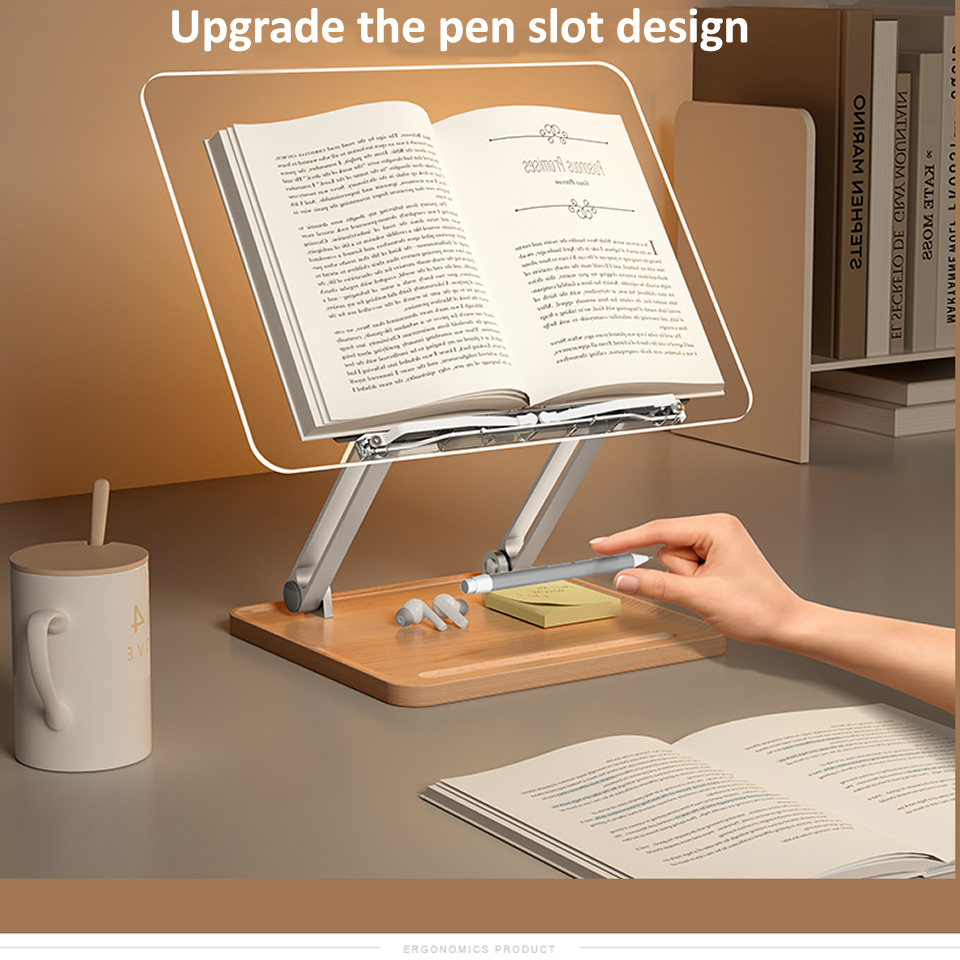 Drewniany stojak do czytania z – Desk Setup Pink recenzja i cena