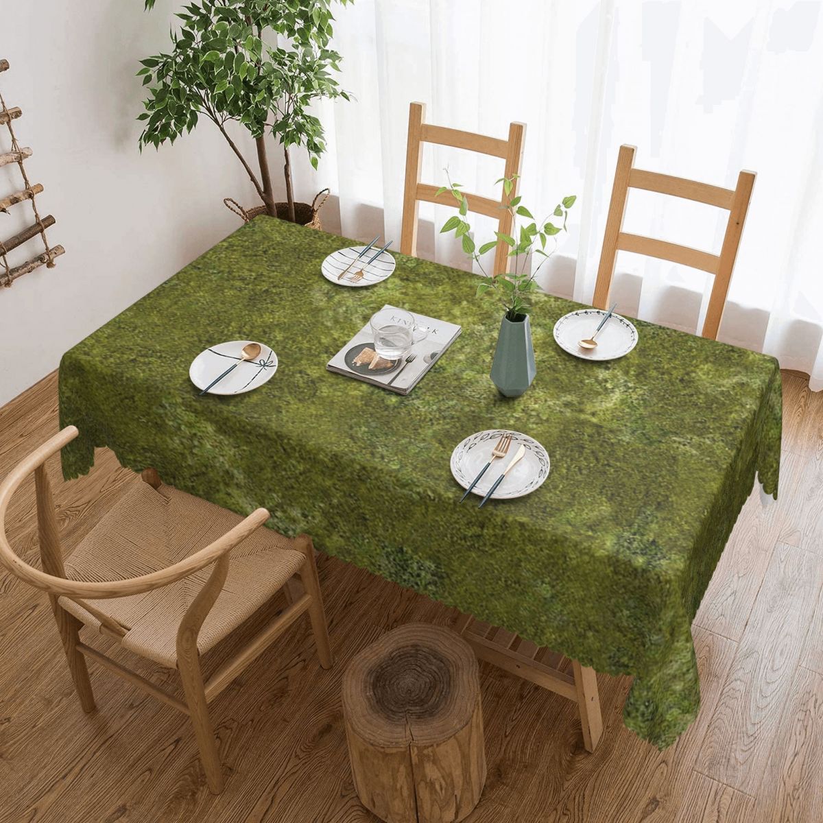 Wodoodporny, prostokątny obrus – Desk Setup Wallpaper recenzja i cena