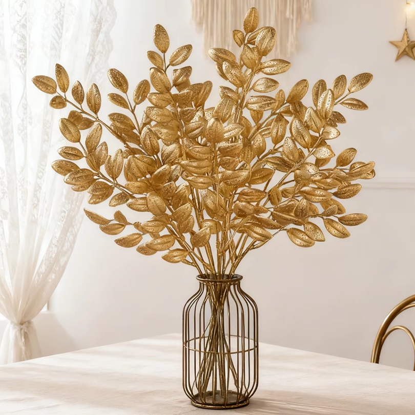 10 szt. Sztucznych roślin Złot – Desk Setup Plants recenzja i cena
