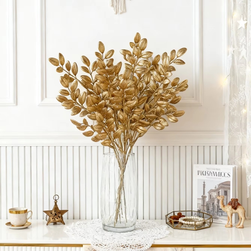 10 szt. Sztucznych roślin Złot – Desk Setup Plants recenzja i cena