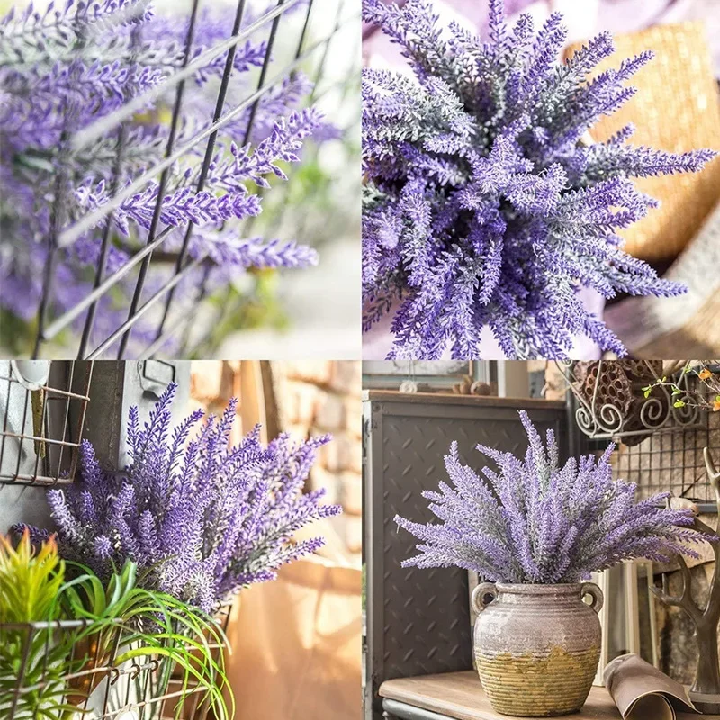 1 pakiet fioletowych sztucznyc – Desk Setup Plants recenzja i cena
