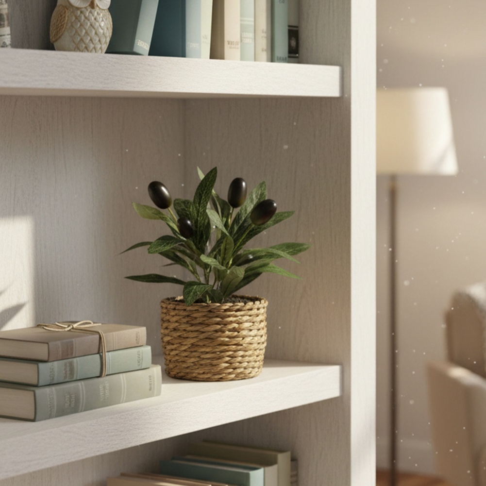 Sztuczne rośliny, oliwka kiesz – Desk Setup Plants recenzja i cena