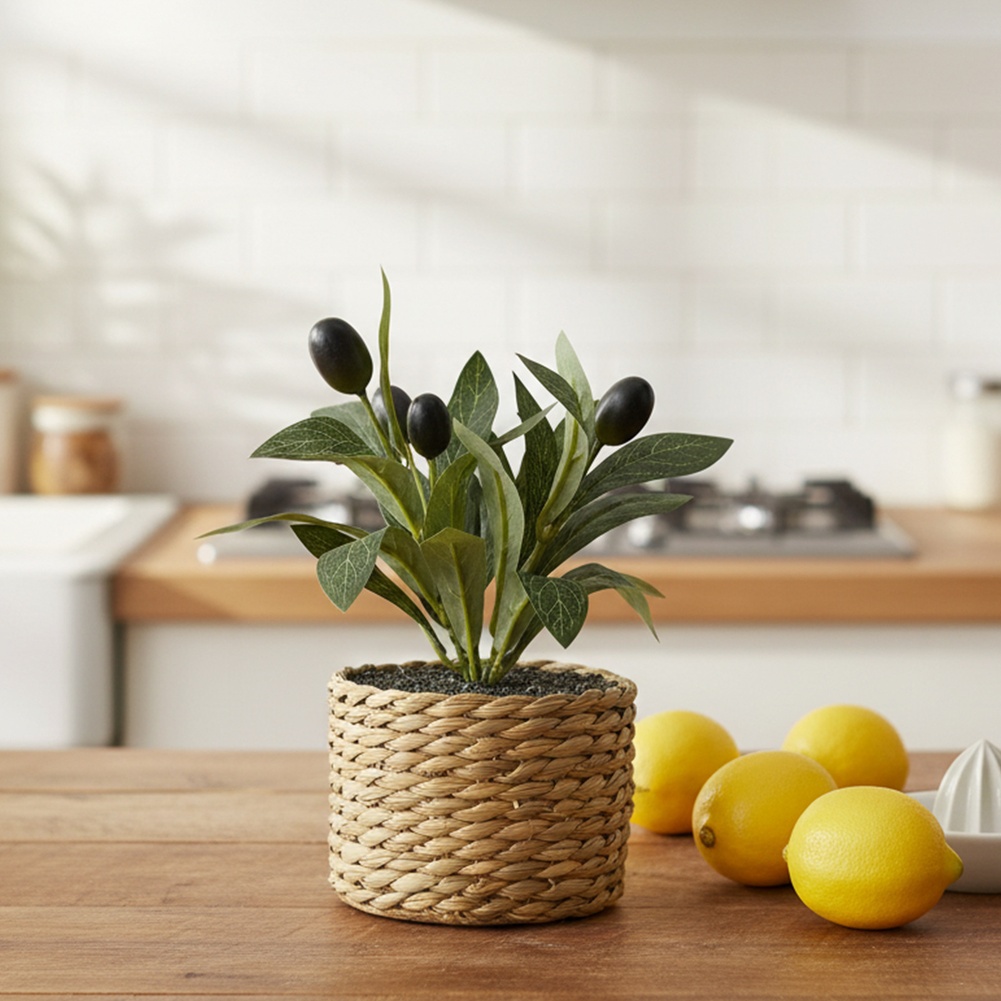 Sztuczne rośliny, oliwka kiesz – Desk Setup Plants recenzja i cena