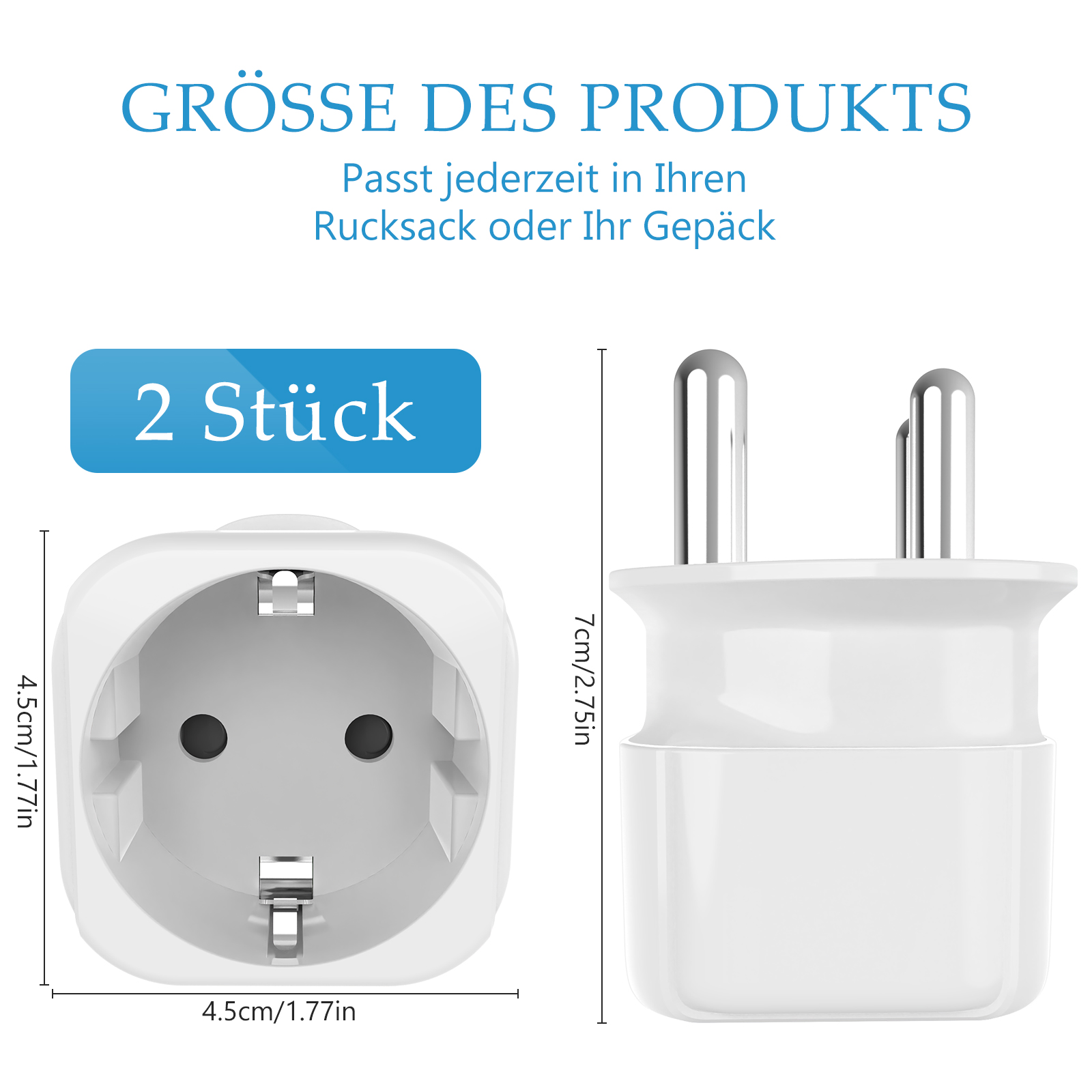 2 SZTUK Adapter podróżny z Rep – Power Strip Flat recenzja i cena