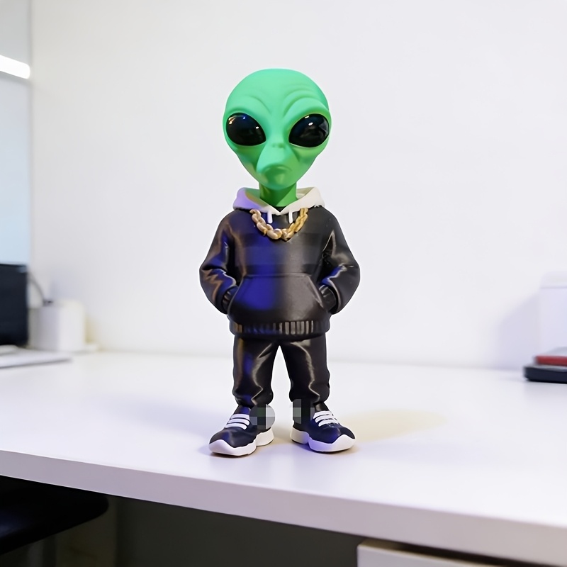 1 sztuka zielonej figurki kosm – Desk Setup Home Office recenzja i cena