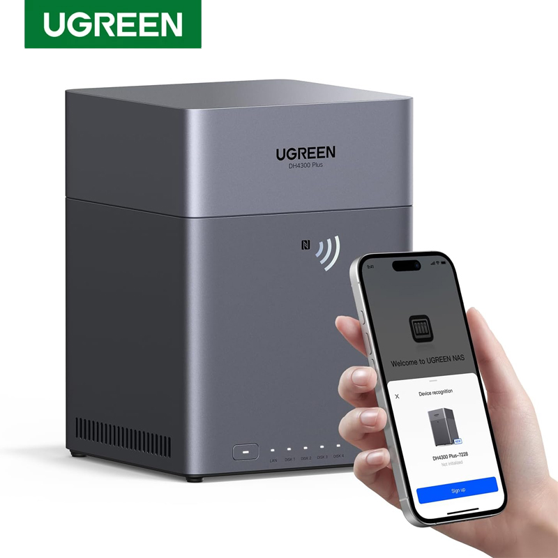 UGREEN NAS DH4300 Plus 4-miejs – Desk Setup Organization recenzja i cena