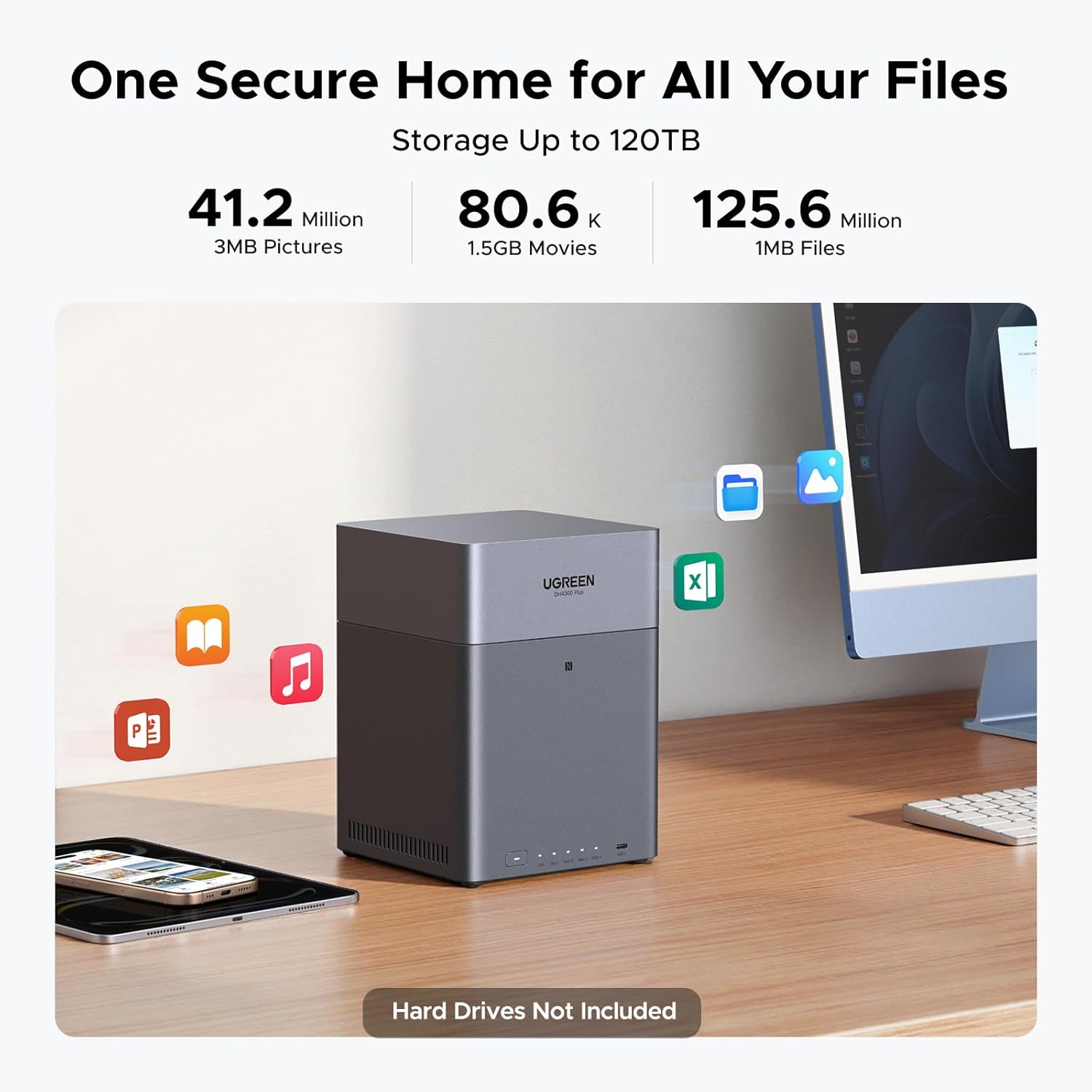 UGREEN NAS DH4300 Plus 4-miejs – Desk Setup Organization recenzja i cena